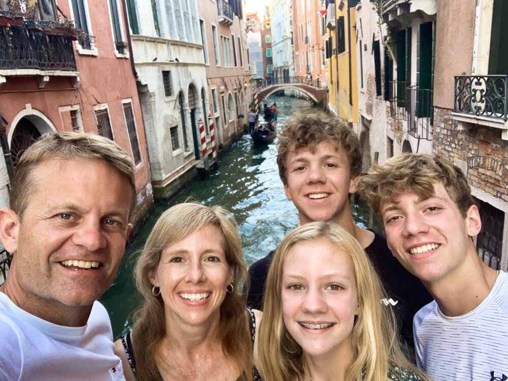 venice family selfie venice family selfie